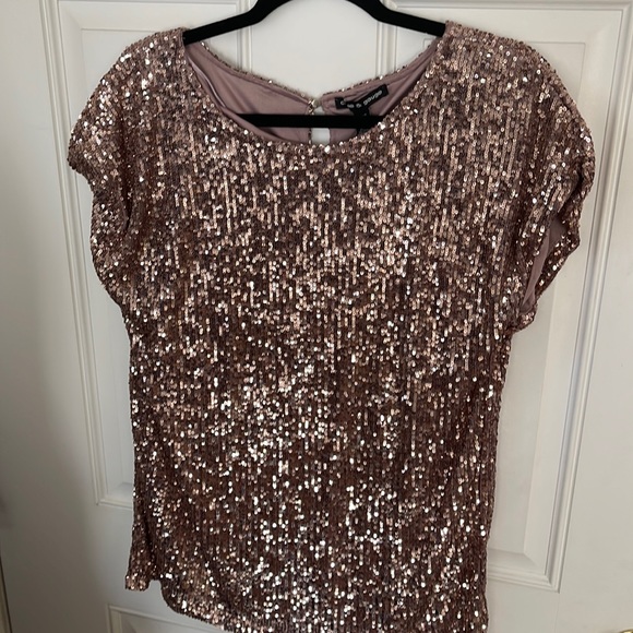 Cable & Gauge Tops Cable Gauge Rose Gold Sequin Poshmark